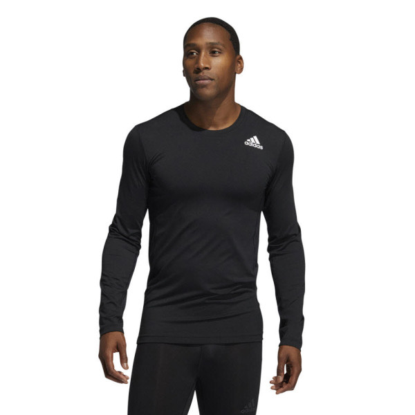 adidas Techfit Compression Langarmshirt schwarz