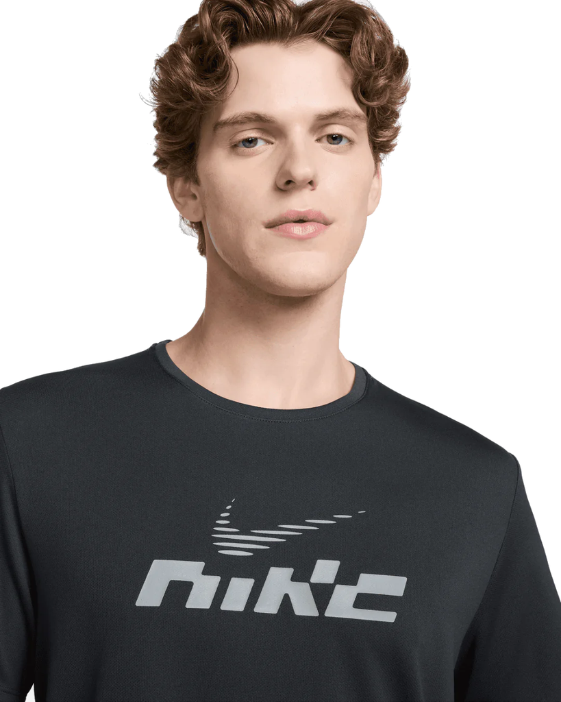 Nike Dri-Fit Miler Flash Laufshirt grau   