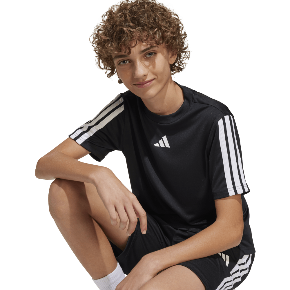 adidas Train Essentials 3-Streifen T-Shirt schwarz Kinder