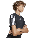 adidas Train Essentials 3-Streifen T-Shirt schwarz Kinder