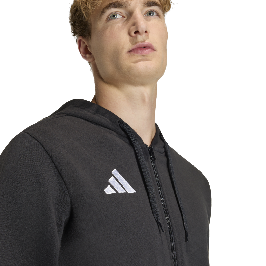 adidas Entrada 26 Fleece Kapuzenjacke schwarz 