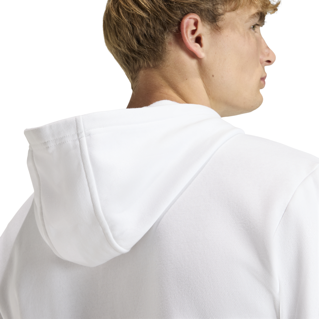 adidas Entrada 26 Fleece Kapuzenjacke weiß 