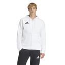 adidas Entrada 26 Fleece Kapuzenjacke weiß 