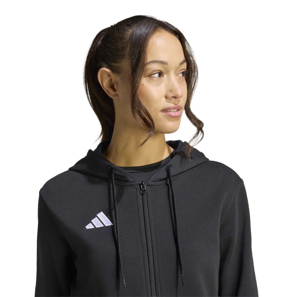 adidas Entrada 26 Fleece Kapuzenjacke schwarz Damen