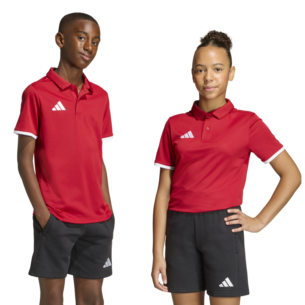 adidas Entrada 26 Poloshirt rot Kinder 