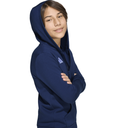 adidas Entrada 26 Fleece Kapuzenjacke blau Kinder