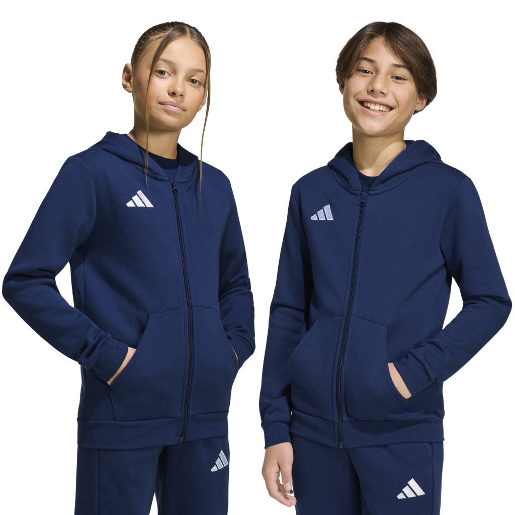 adidas Entrada 26 Kapuzenjacke blau Kinder