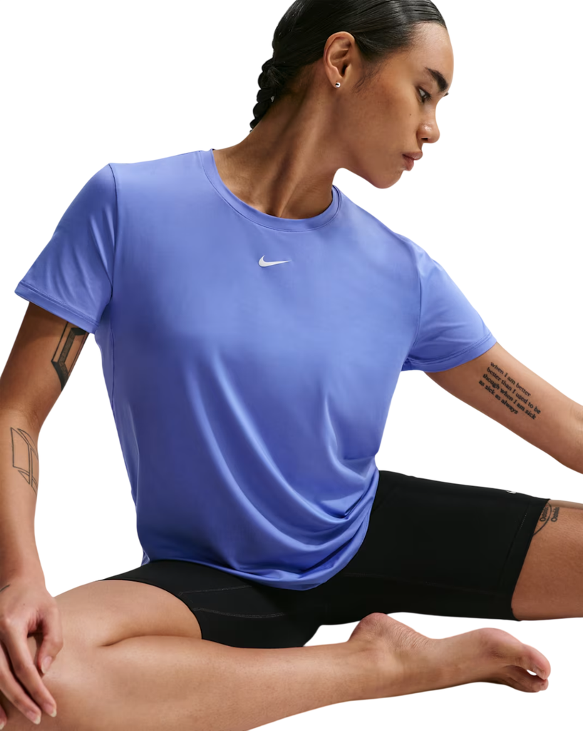 Nike One Classic Dri-FIT T-Shirt blau Damen