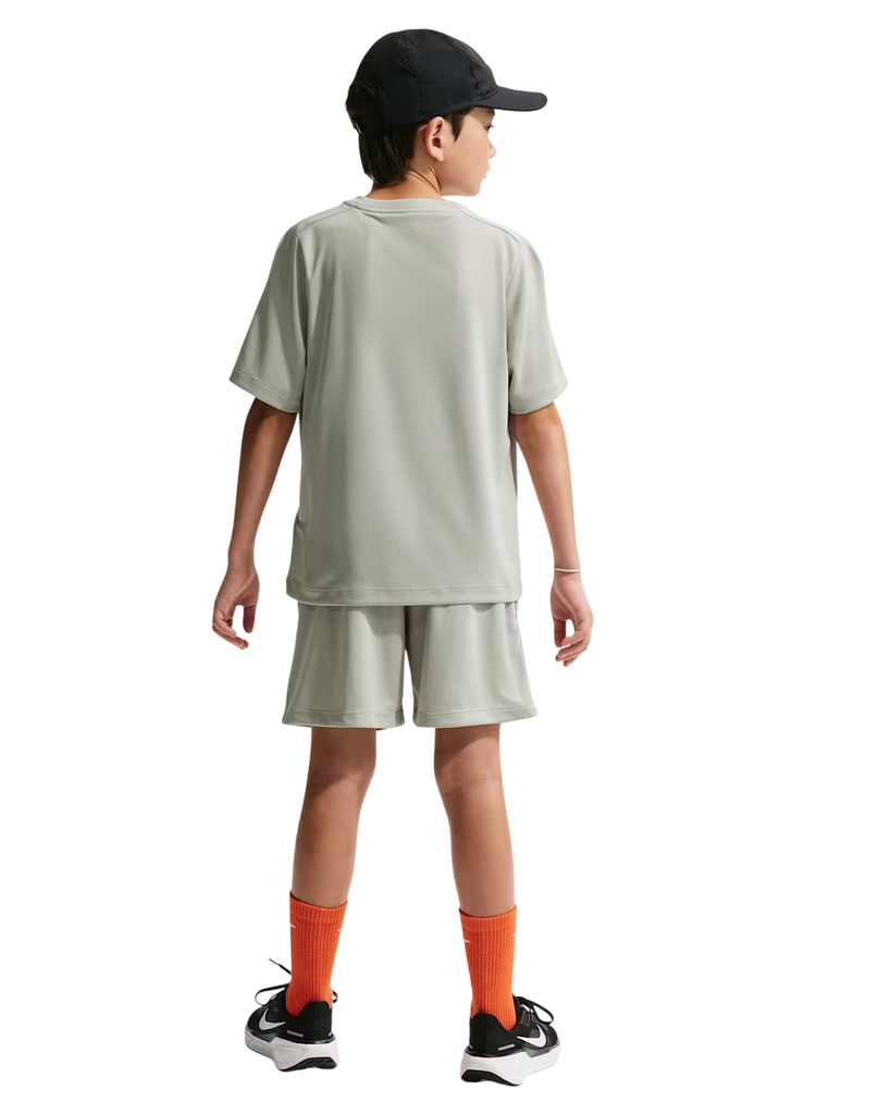 Nike Multi Dri-FIT Kurzarm-Trainingsshirt grau Kinder