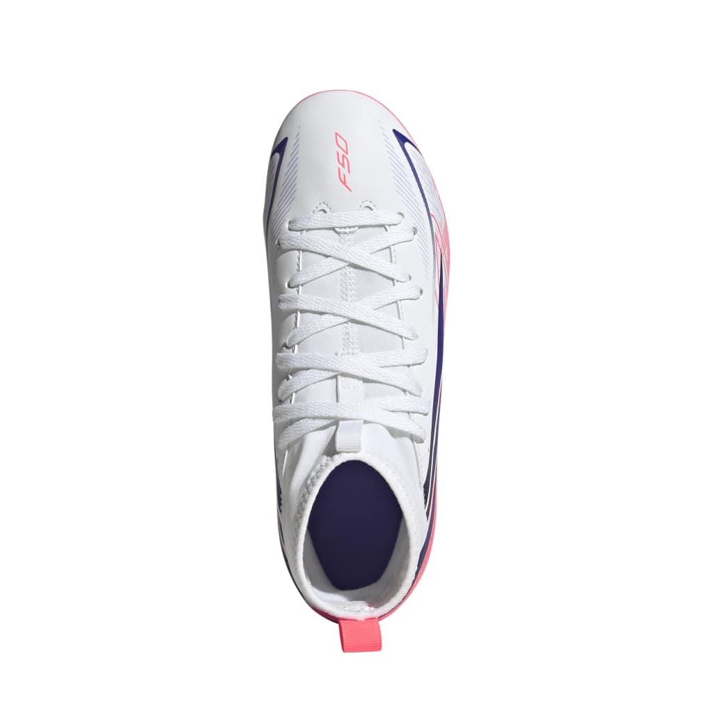 adidas F50 Hyperfast Club Mid MG Fußballschuhe weiß Kinder  