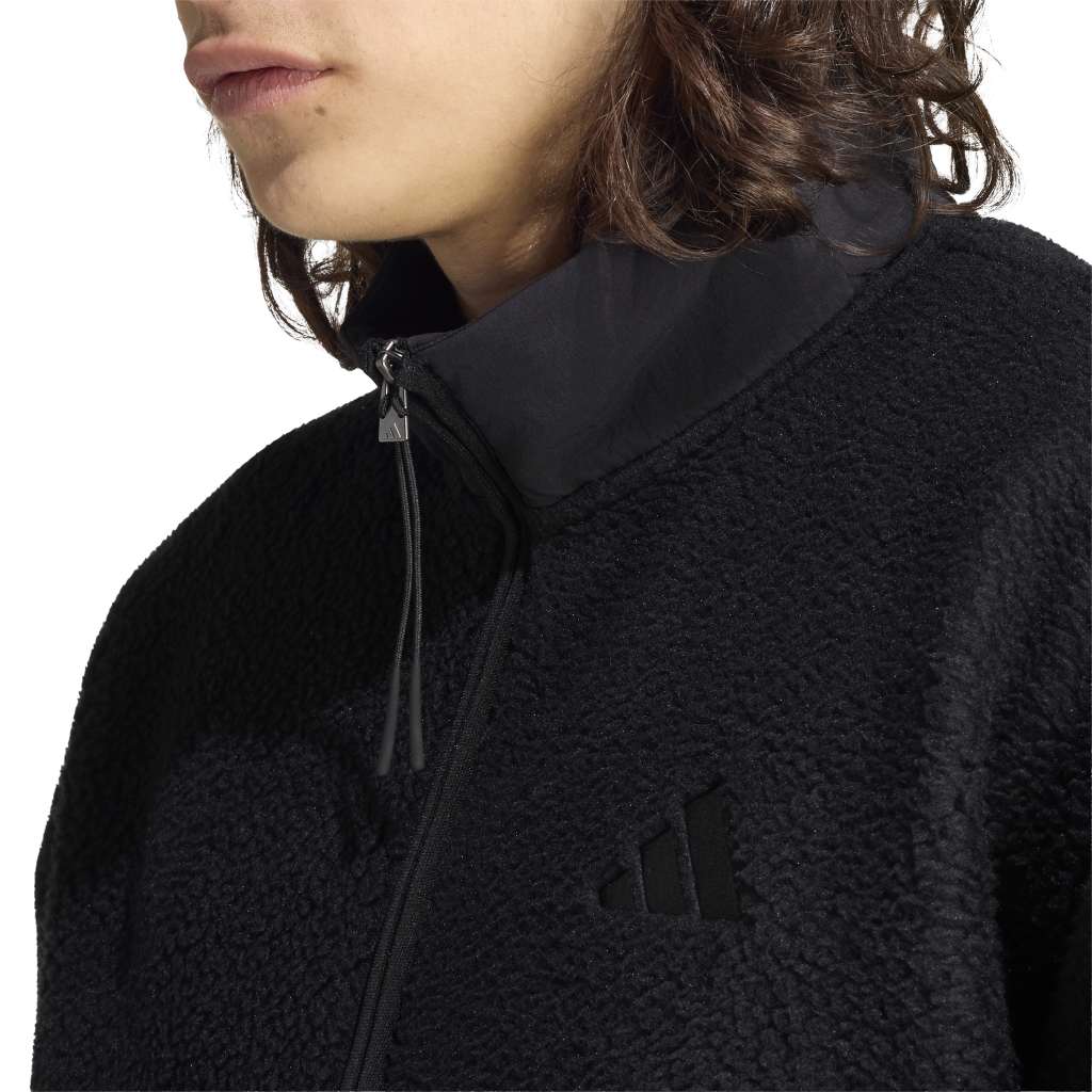 adidas Recken Roots Fleecejacke schwarz