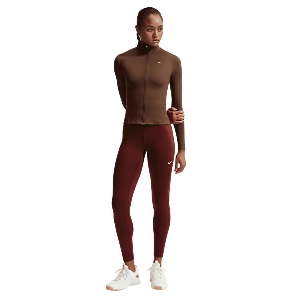 Nike One Fitted Dri-FIT Jacke braun Damen