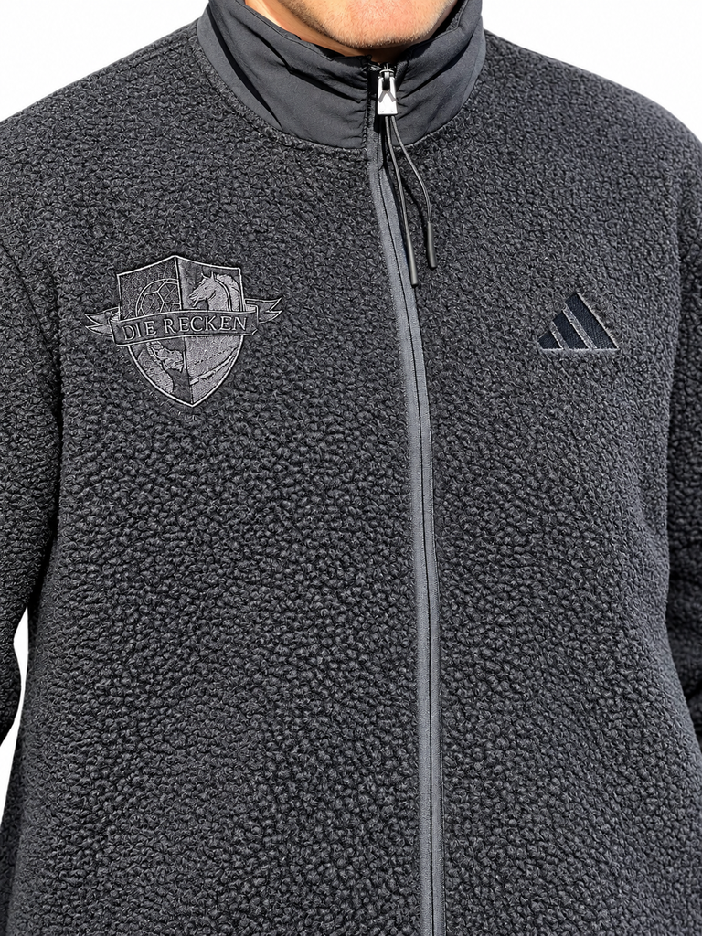 adidas Recken Roots Fleecejacke schwarz