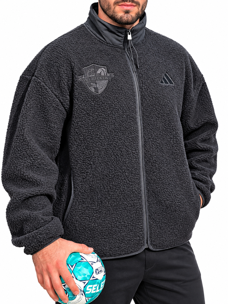 adidas Recken Roots Fleecejacke schwarz