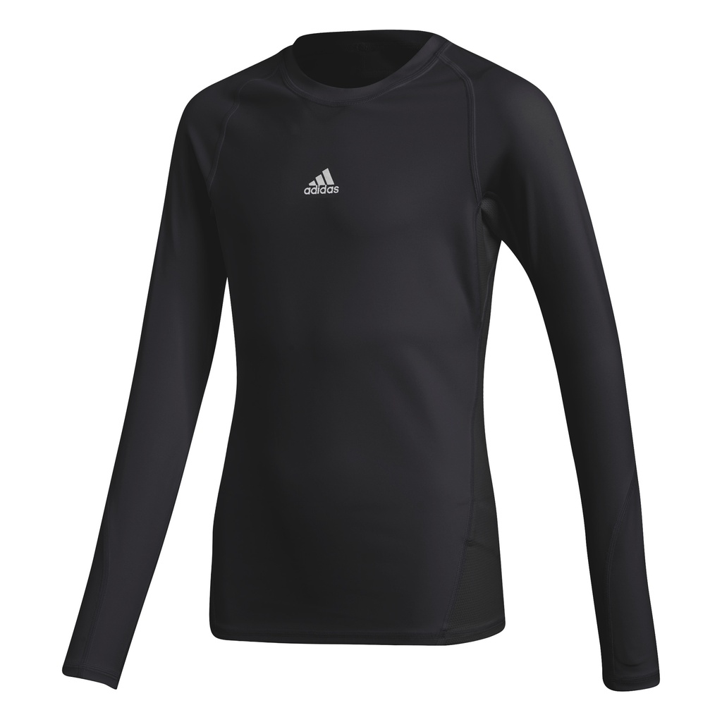 adidas Fußball T-Shirt Langarm schwarz Kinder