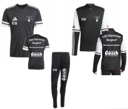 TSV Burgdorf Set 1 Warum Up schwarz Kinder