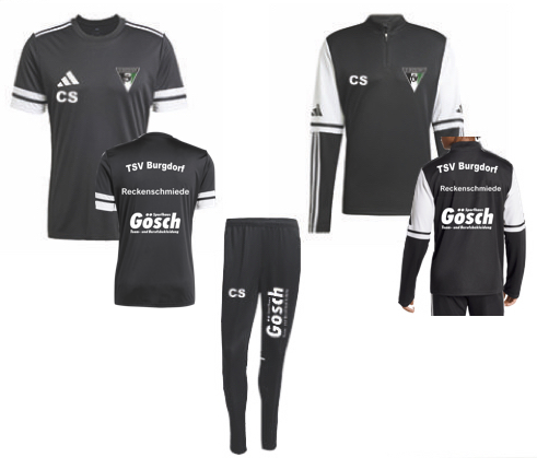 TSV Burgdorf Set 1 Warum Up schwarz Kinder