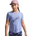 Nike Pro Dri-FIT T-Shirt lila Kinder