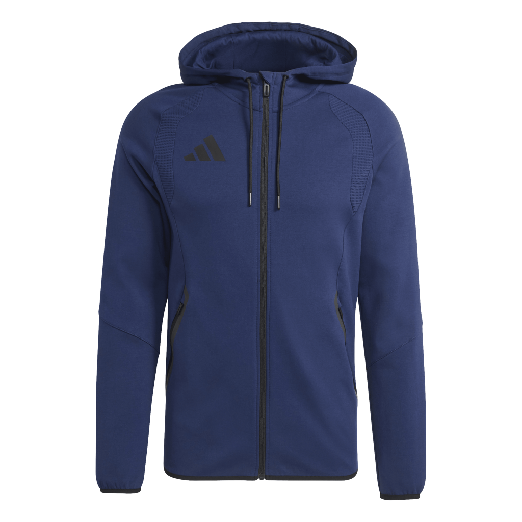 adidas Tiro Travel Sweat Kapuzenjacke blau 