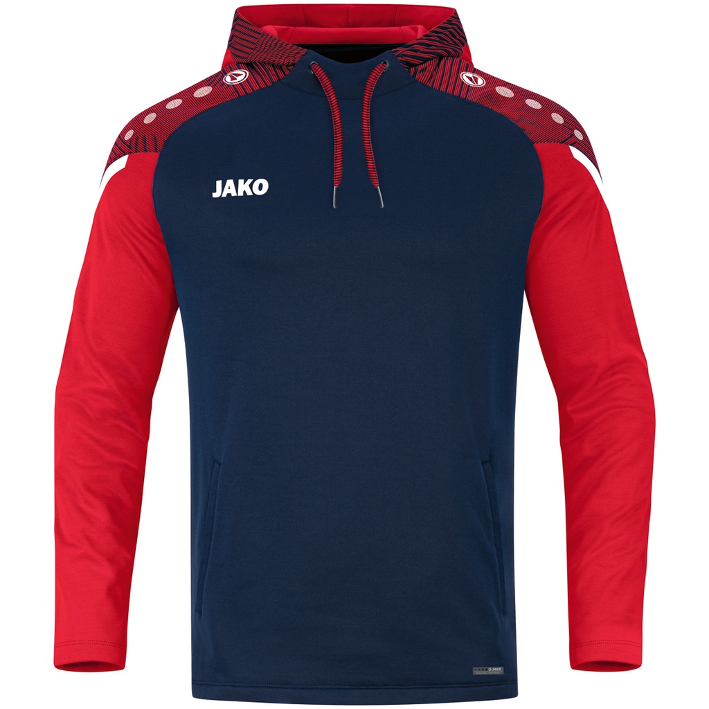 Jako Performance Kapuzenpullover dunkelblau-rot