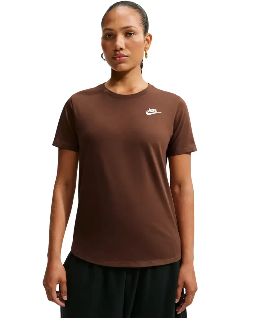 Nike Sportswear Club Essential T-Shirt braun Damen  
