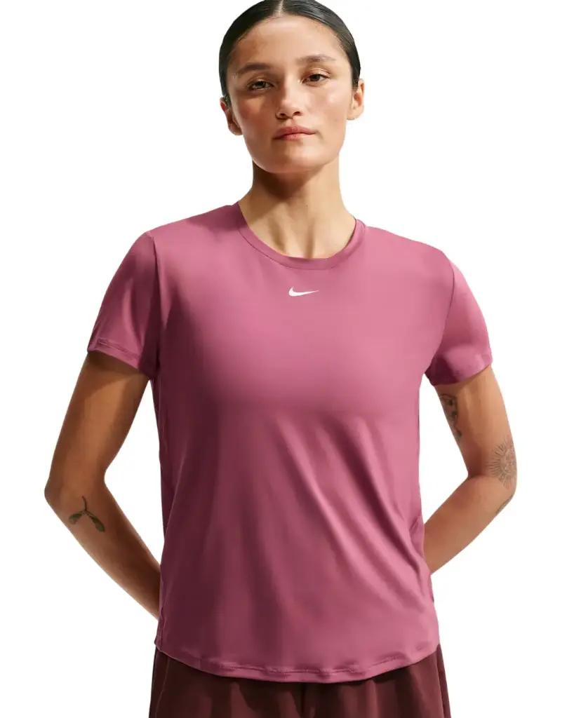 Nike One Classic Dri-FIT T-Shirt pink Damen 