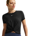 Nike One Classic Twist Dri-FIT T-Shirt schwarz Damen