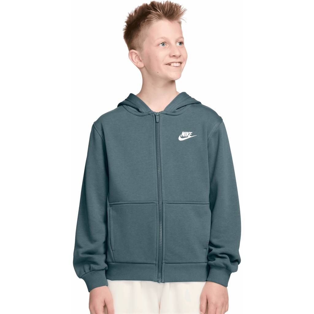 Nike Sportswear Club Fleece Kapuzenjacke grün Kinder