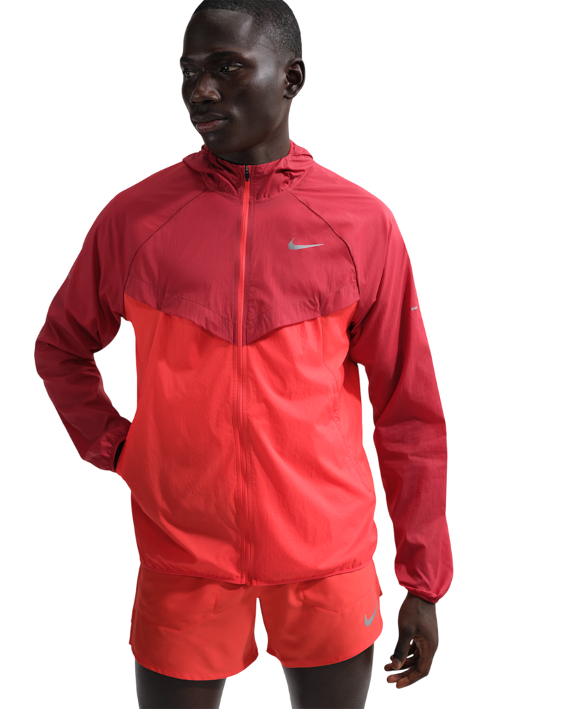 Nike Stride UV-beständige Laufjacke rot 