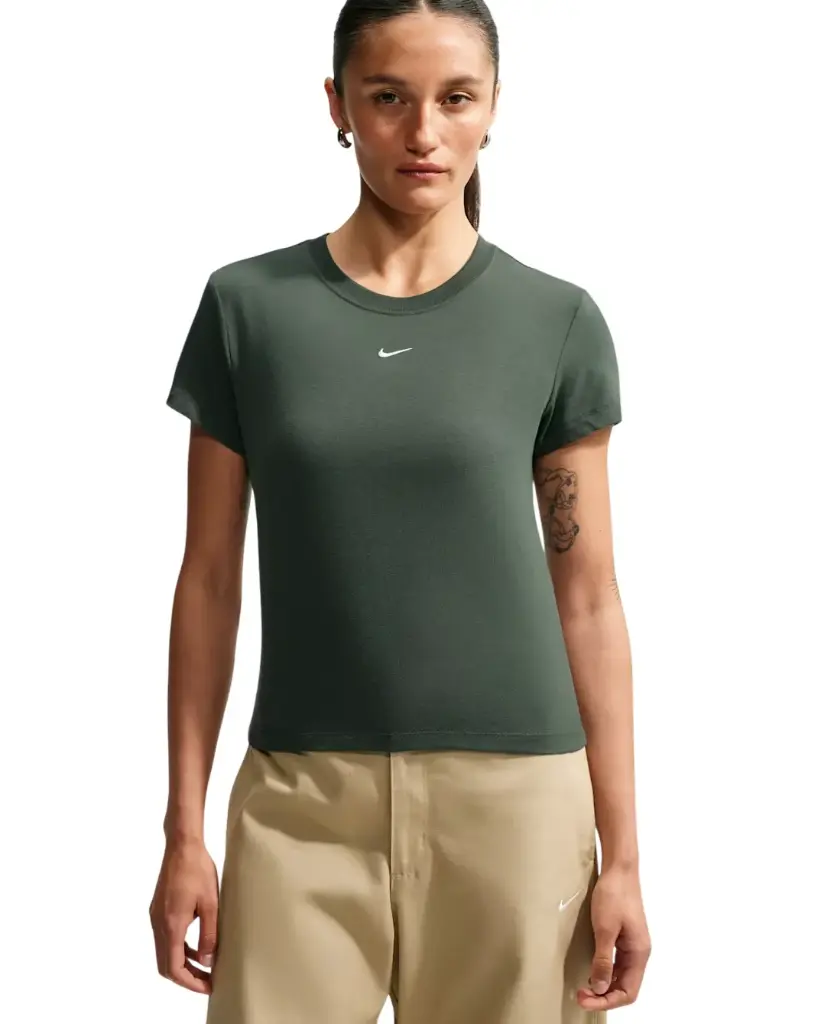 Nike Sportswear Chill Knit T-Shirt grün Damen