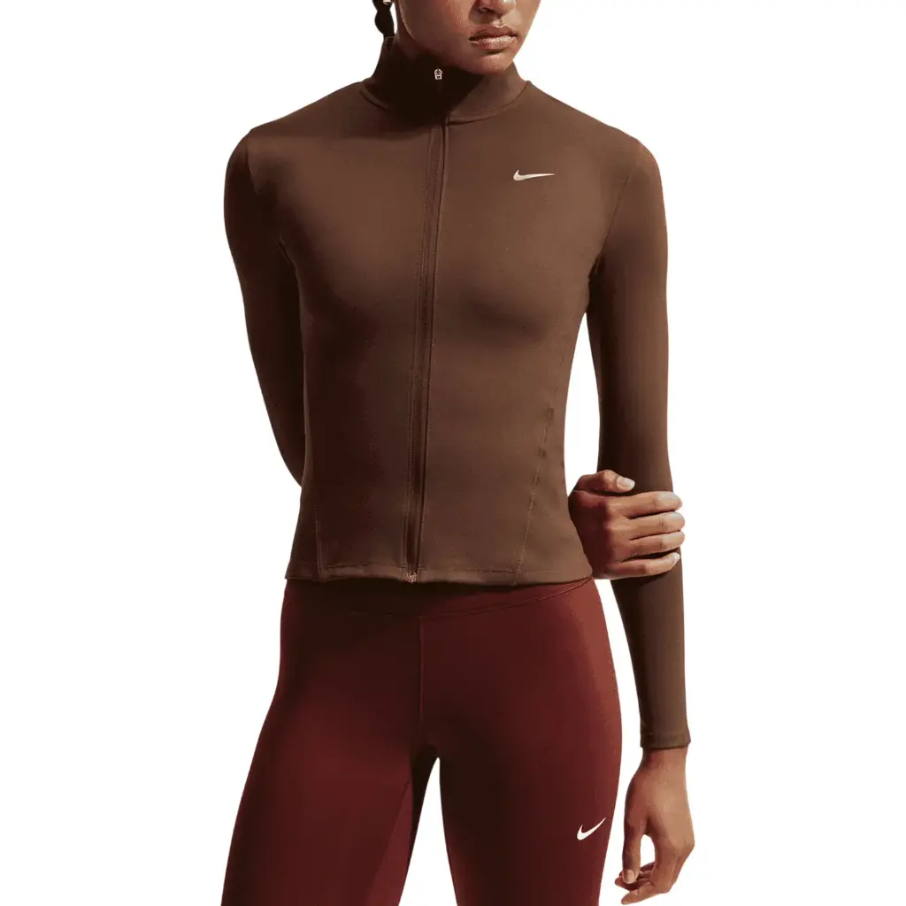 Nike One Fitted Dri-FIT Jacke braun Damen