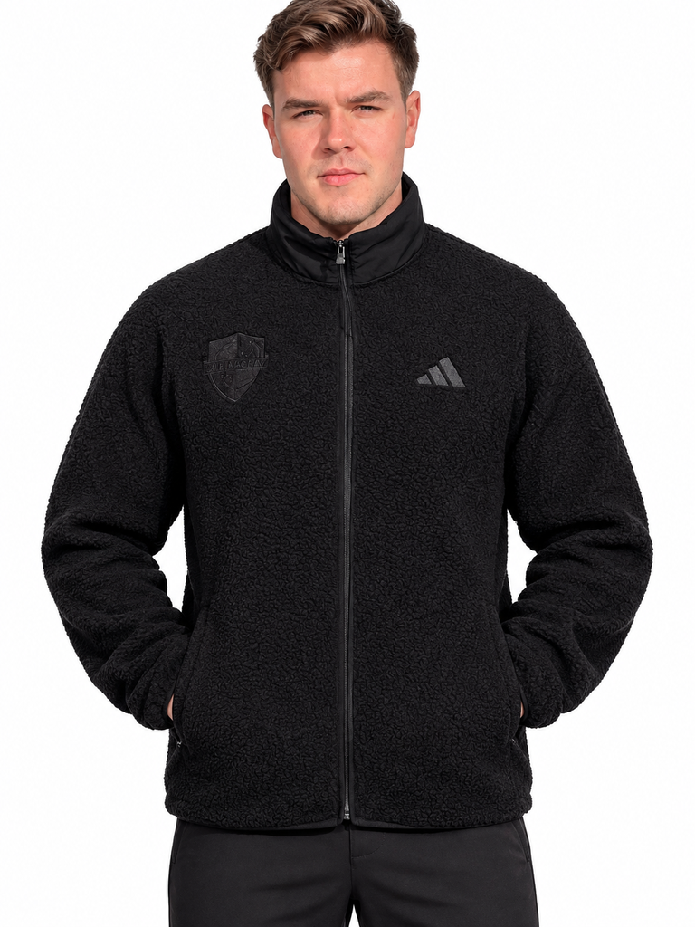 adidas Recken Roots Fleecejacke schwarz