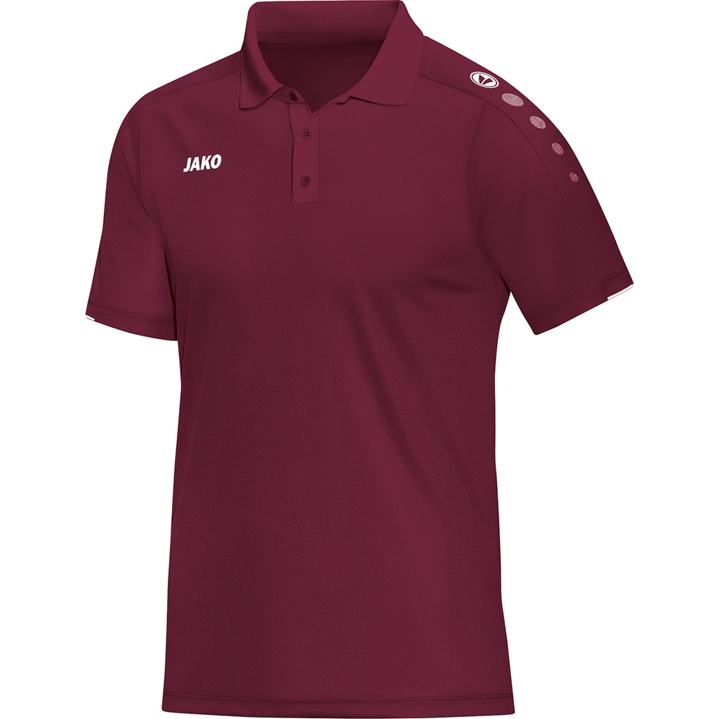 Jako Polo-Shirt Classico dunkelrot