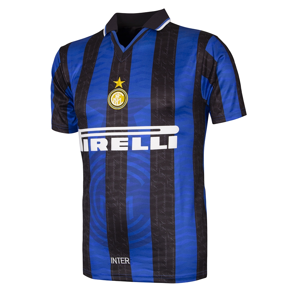 COPA FC Inter Mailand 1997/98 Retro Trikot blau-schwarz