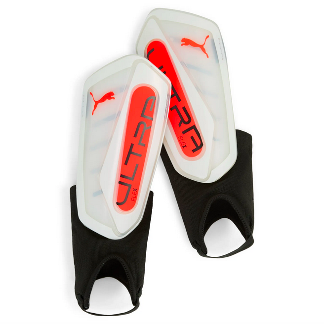 Puma Ultra Flex Schienbeinschoner mit Knöchelschutz weiß 