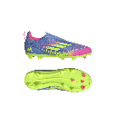 adidas F50 League Laceless FG/MG Fußballschuhe blau Kinder