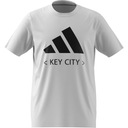 adidas Custom Cotton Logo T-Shirt weiß Kinder