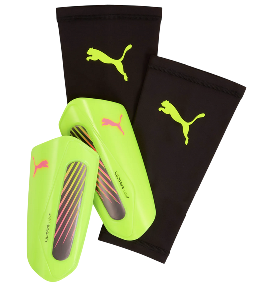 Puma Ultra Light Sleeve Schienbeinschoner gelb