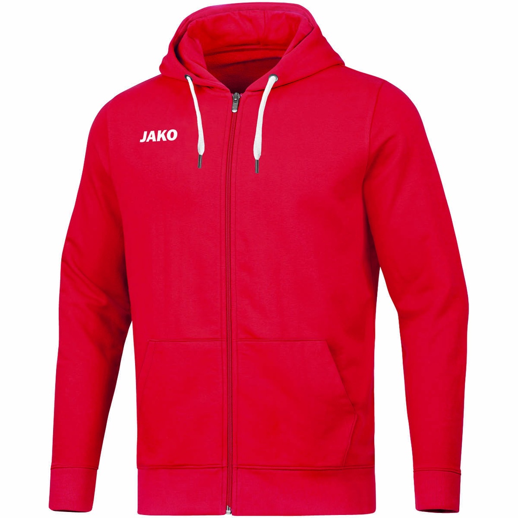 Jako Kapuzenjacke Base rot Kinder