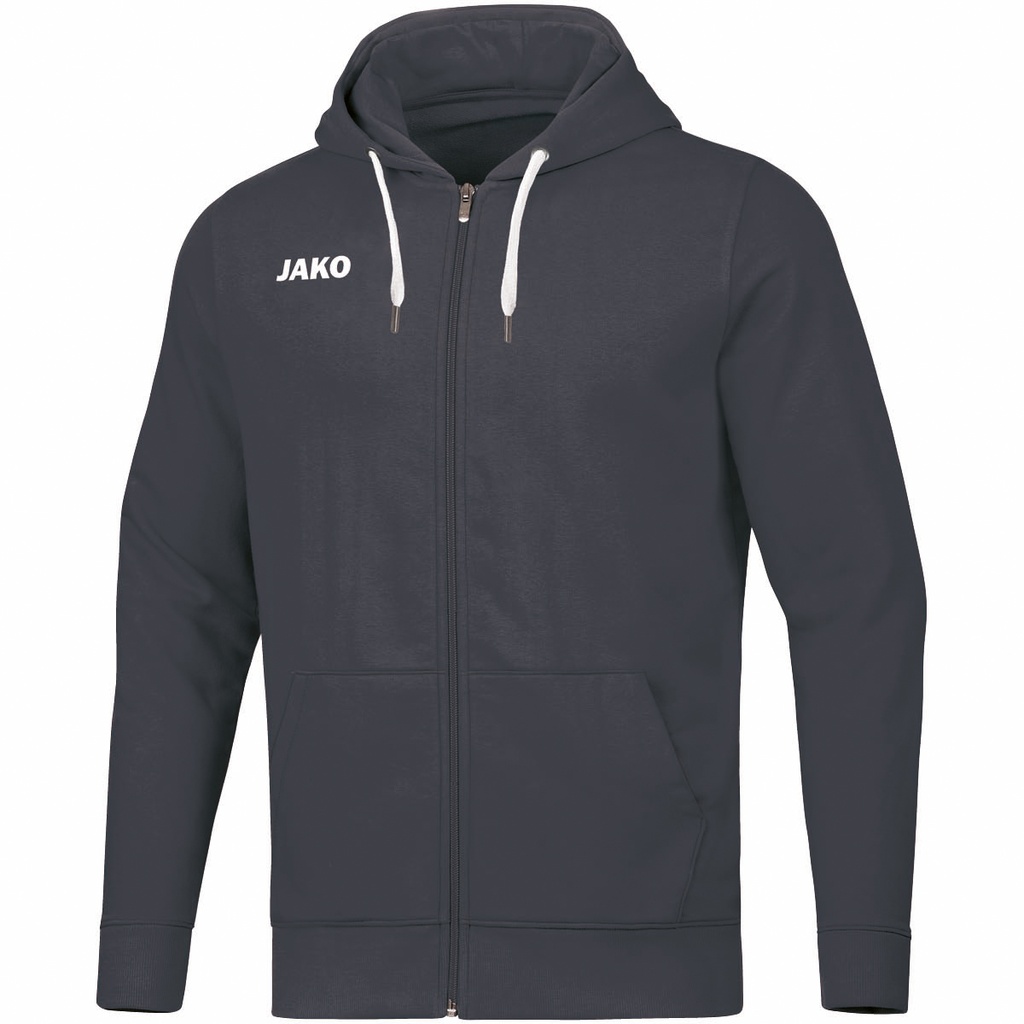 Jako Kapuzenjacke Base anthrazit Kinder